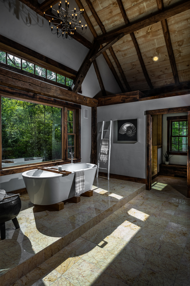 Ed Cady Roxbury Ct Restored Barn Colonial Master Bath