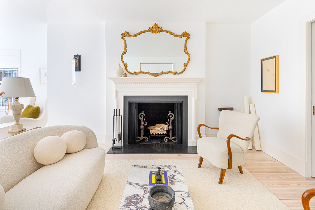 Captain John Hulbert Sag Harbor Home Fireplace