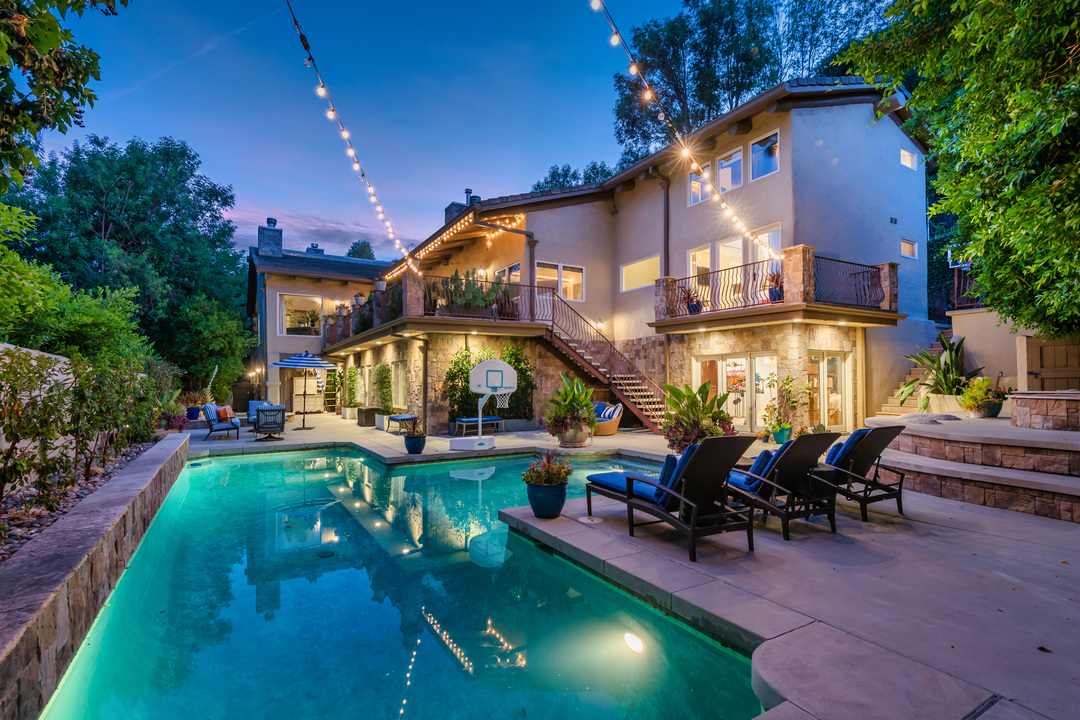 Nick Vanessa Lachey Former Encino Home Pool