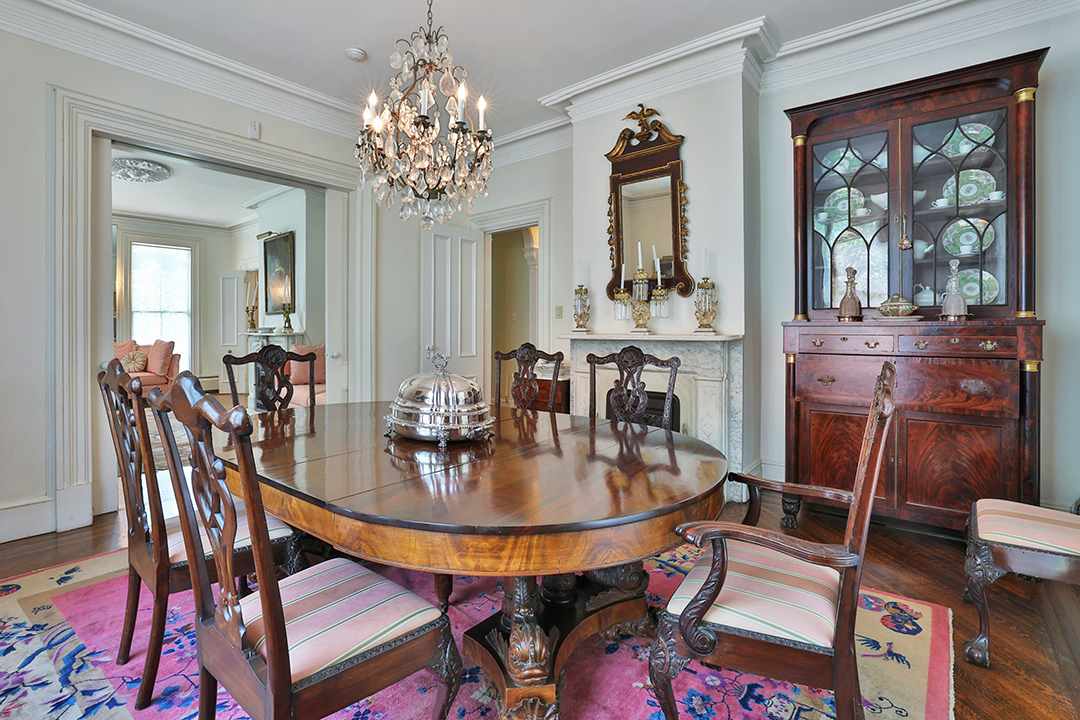 Actress Arlene Dahl And Designer Marc Rosen List Longtime Hudson Valley Weekend Home Dining Room