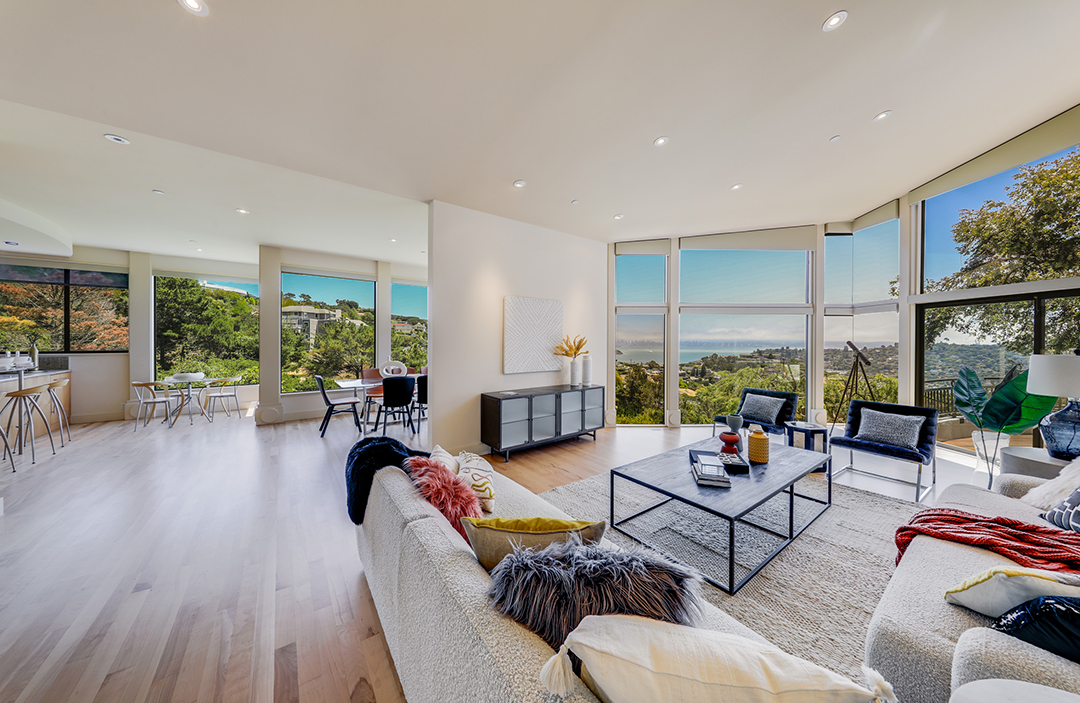 Musician Carlos Santana Lists Cool Contemporary In The Hills Of Tiburon Ca Living Room B