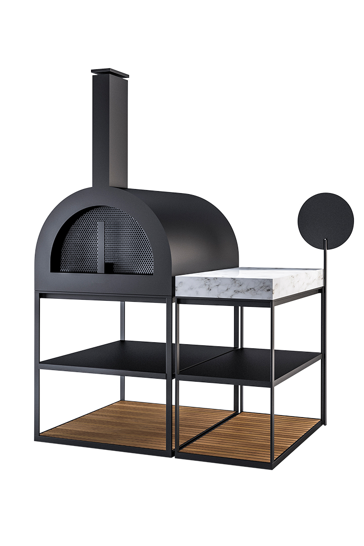 Garden Ease Pizza Oven Modern Outdoor Collection Wood Aluminum Hamptons California