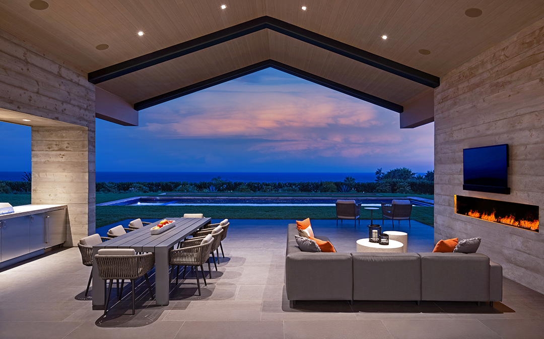 Going Green Californias First Zero Carbon Home Wants 32m In Malibu Patio Night