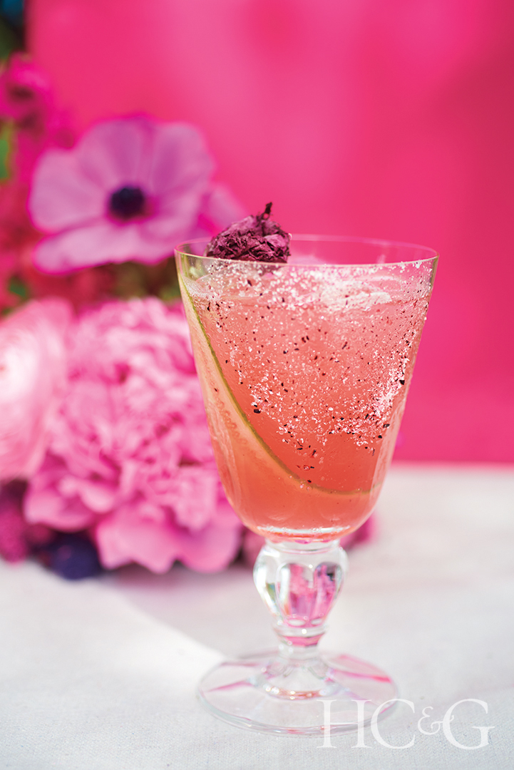 Nicholas Howey Art Gallery Opening Pink Summer Cocktail