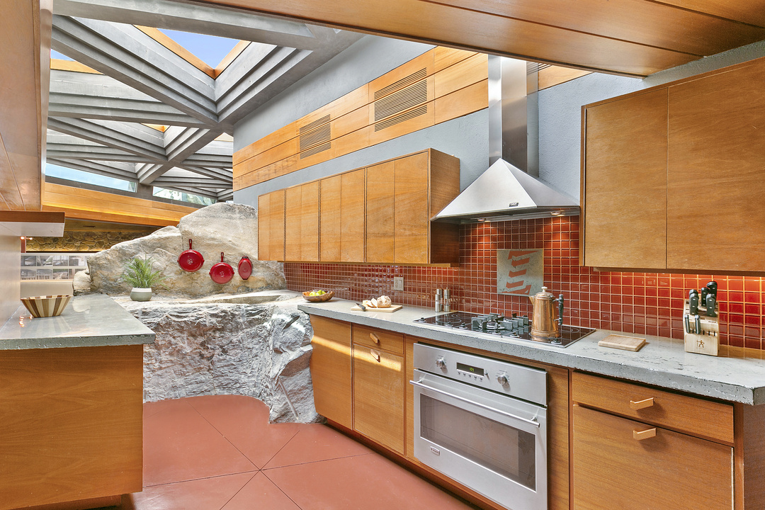 Frank Lloyd Wright Lake Mahopac Home Kitchen Skylight