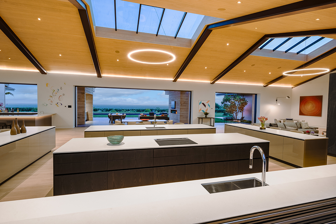 Going Green Californias First Zero Carbon Home Wants 32m In Malibu Kitchen Islands