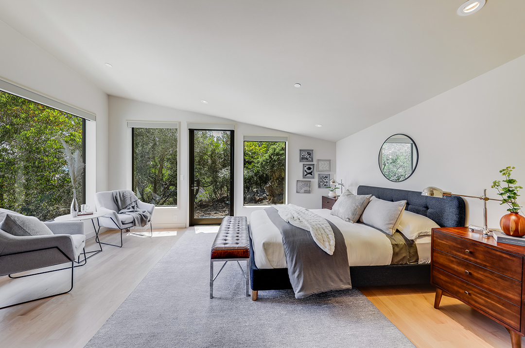 Musician Carlos Santana Lists Cool Contemporary In The Hills Of Tiburon Ca Bedroom