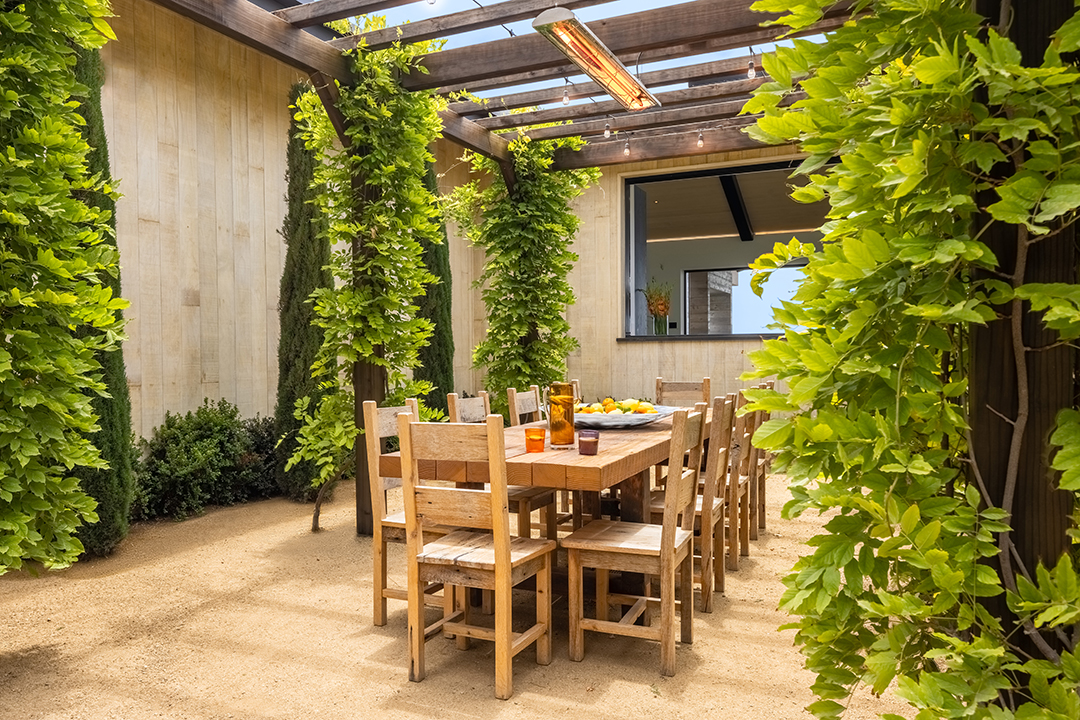 Going Green Californias First Zero Carbon Home Wants 32m In Malibu Dining Outside