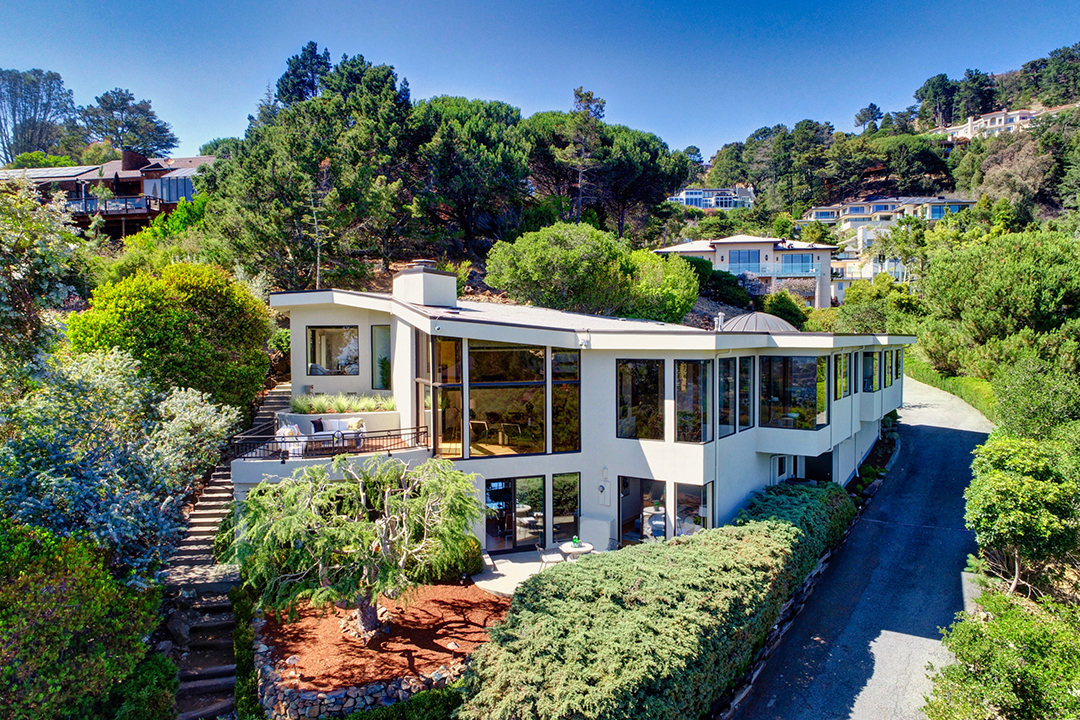 Musician Carlos Santana Lists Cool Contemporary In The Hills Of Tiburon Ca Aerial B