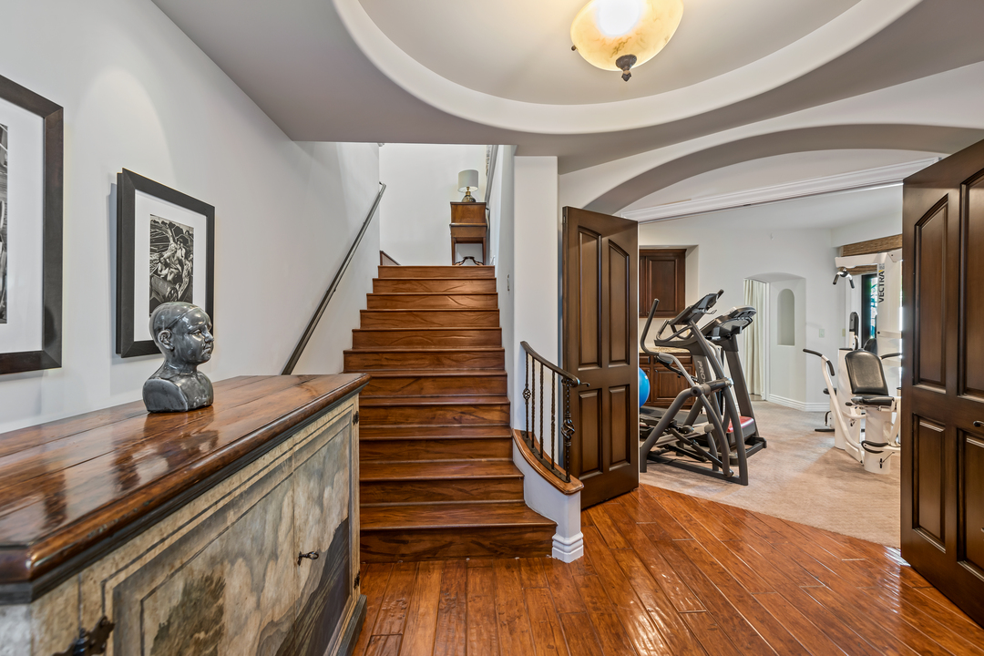 Nick Vanessa Lachey Former Encino Home Gym Basement