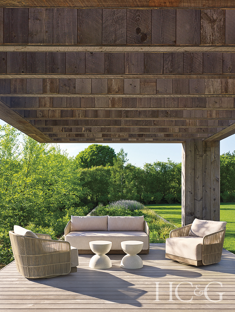 minimalist modern rustic outdoor patio