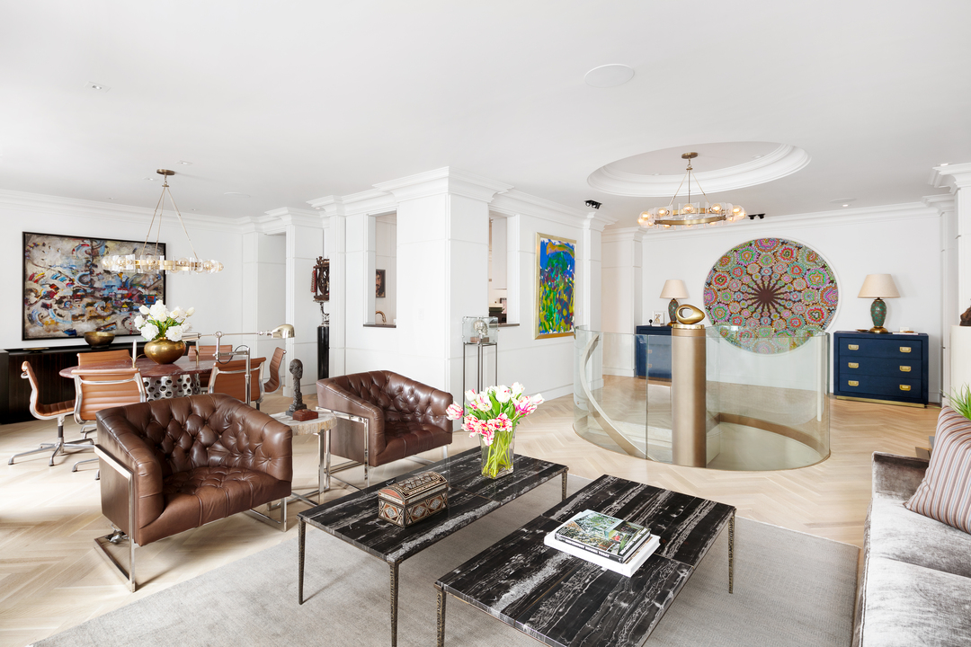Clive Davis Park Ave Ritz Tower Apartment Living Room