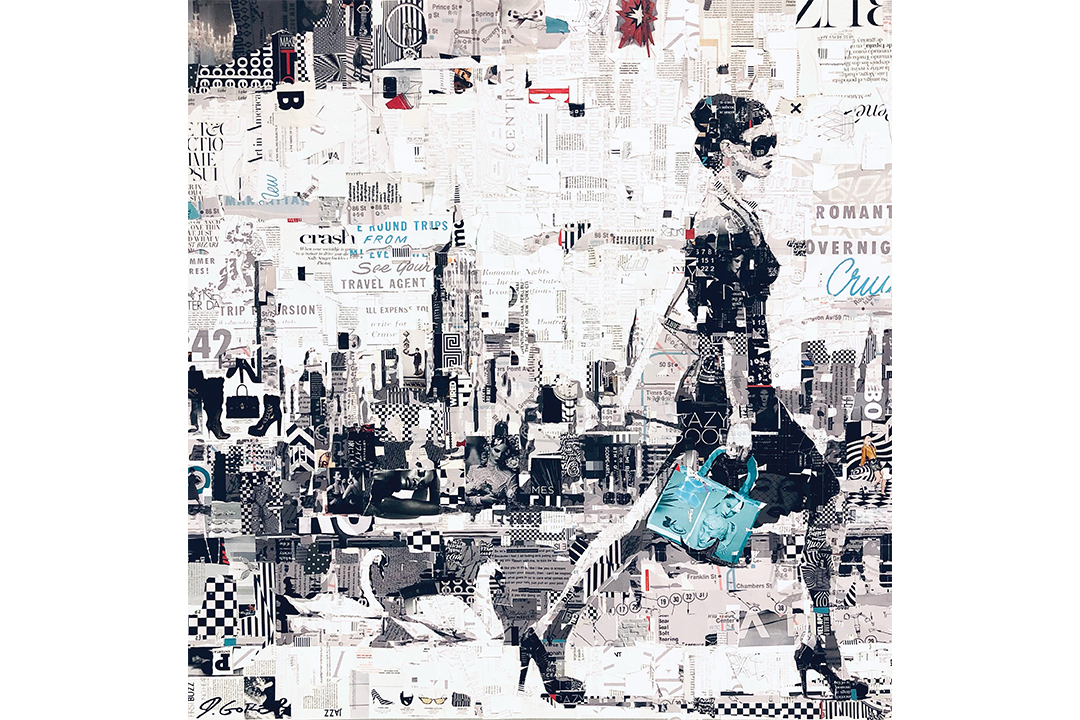 Derek Gores Nyc Strut With Swans 48 X 48