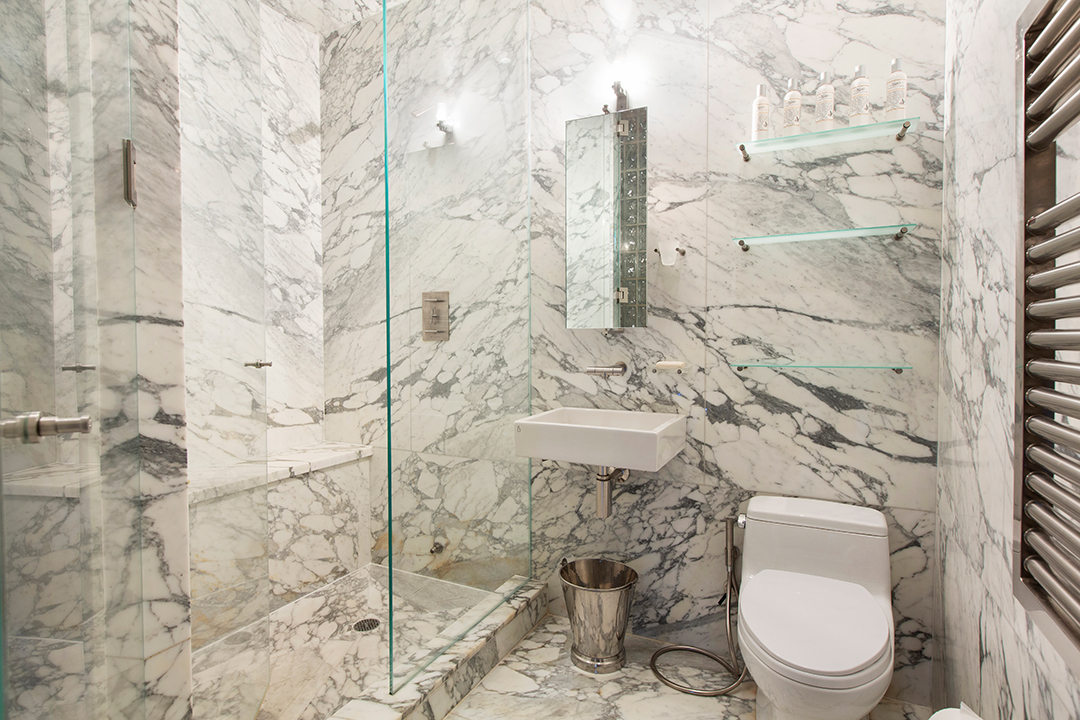marble shower