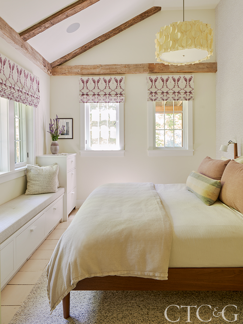 bright yellow rustic bedroom