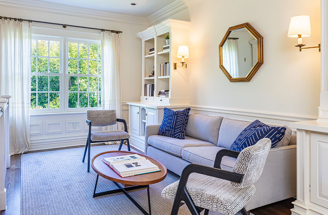 Mila Kunis And Ashton Kutcher Seek To Sell Their Traditional Beverly Hills Home Sofa