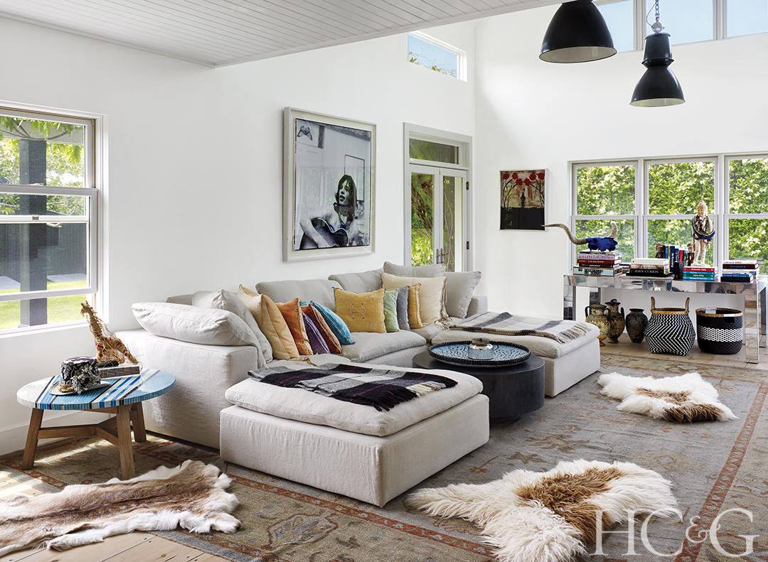 Bohemian living room area