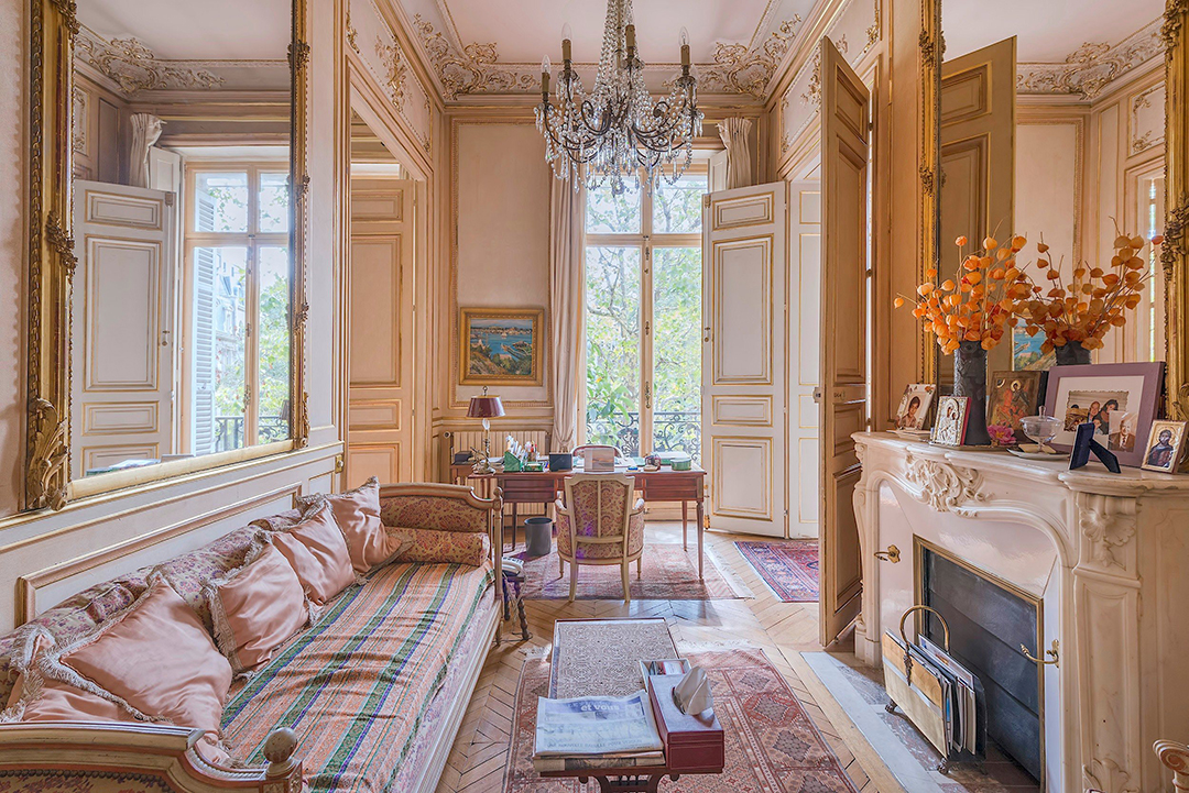 Paris Apartment Fireplace