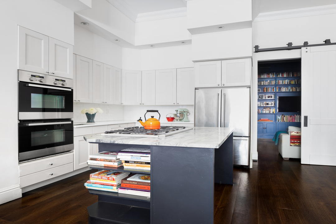 Notorious Big Former Fort Greene Apartment White Kitchen