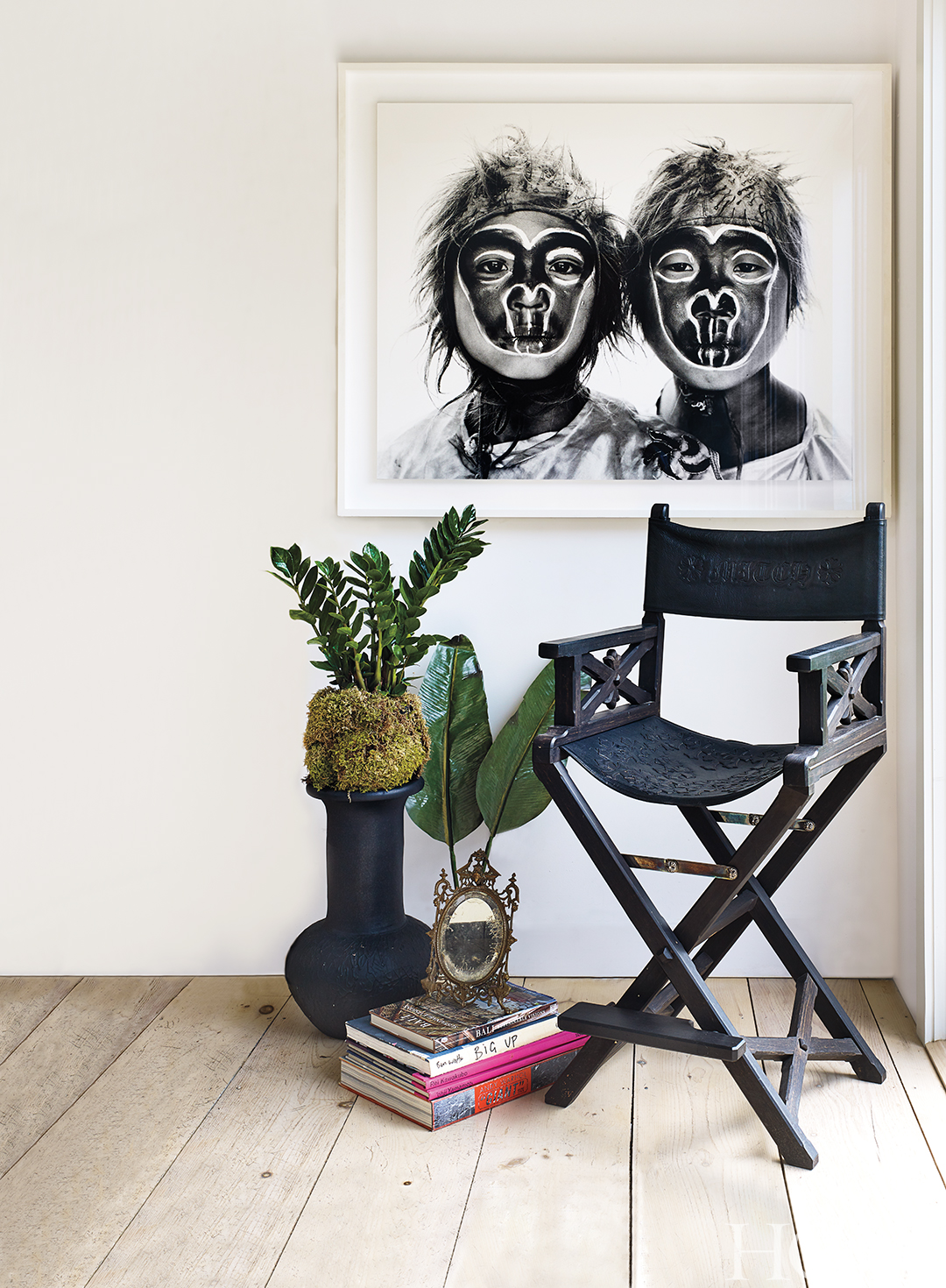 Chrome Hearts antique directors chair