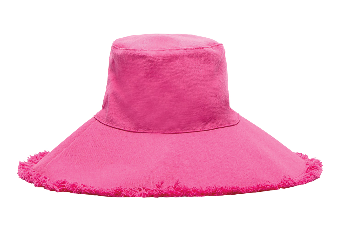 Cheery Canvas Fringe Hat