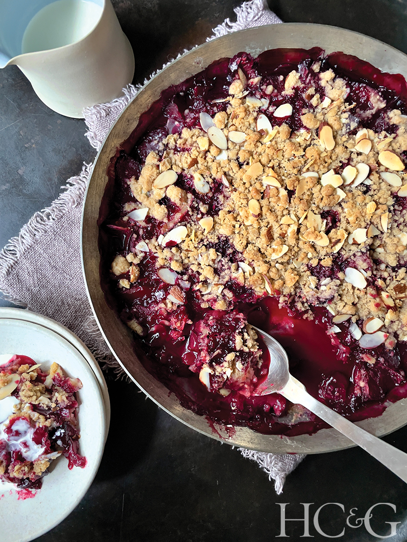 Italian Plum Crisp