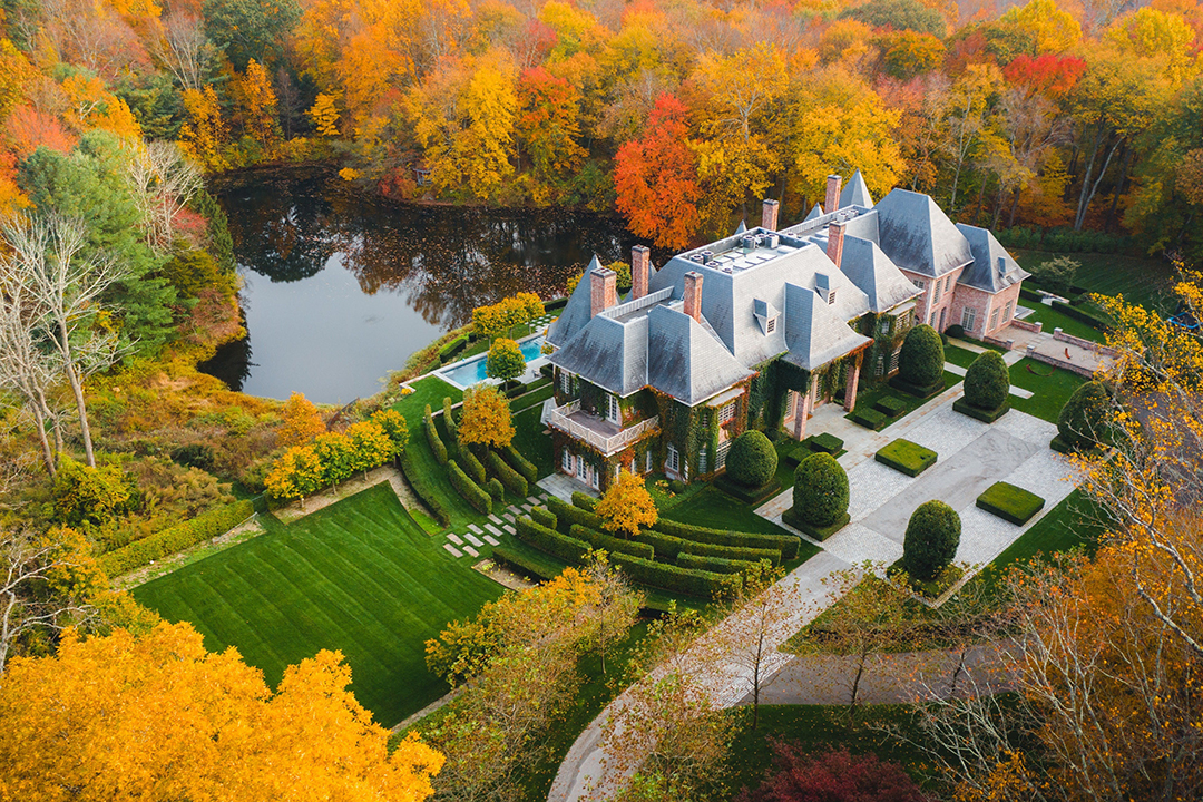 New Canaan Has A 19000 Square Foot Chateau For Sale Aerial C