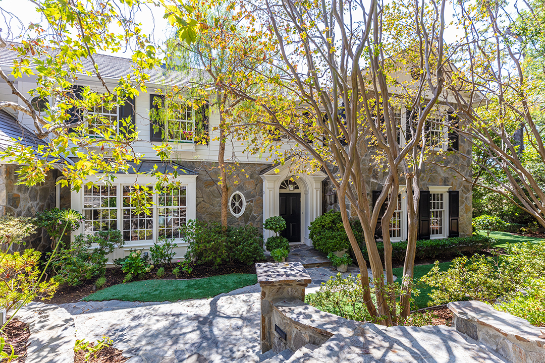 Mila Kunis And Ashton Kutcher Seek To Sell Their Traditional Beverly Hills Home Exterior