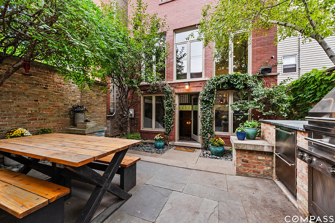 Celebrity Chef Lists Chicago Townhouse Brimming With Eclectic Style Garden