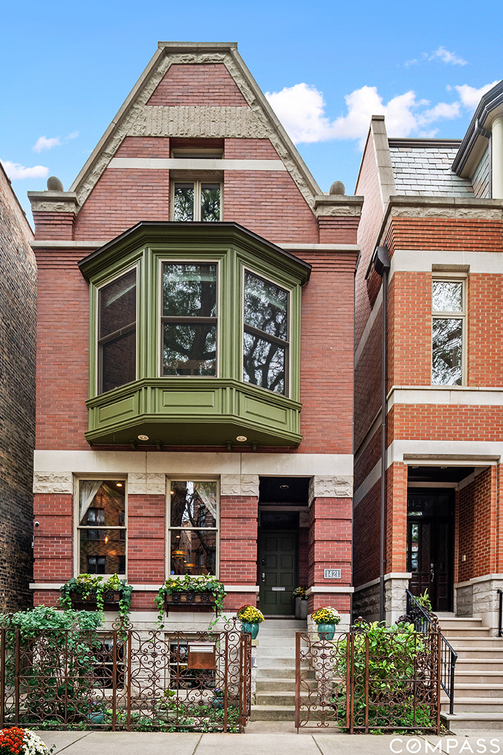 Celebrity Chef Lists Chicago Townhouse Brimming With Eclectic Style Exterior