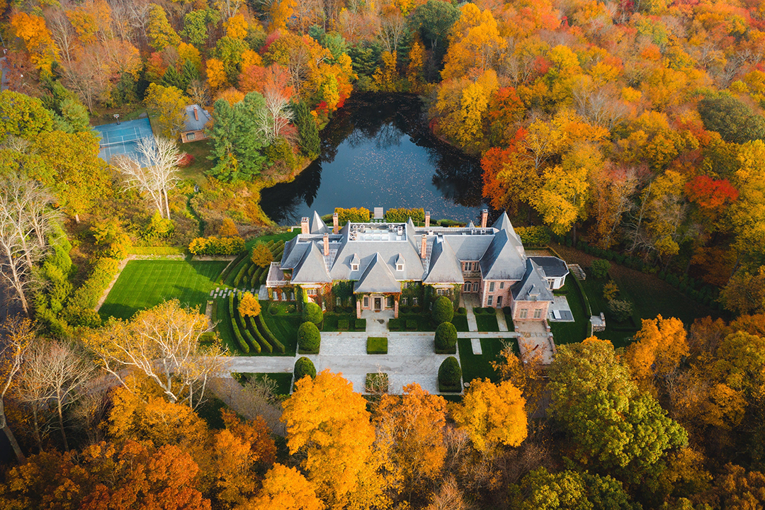 New Canaan Has A 19000 Square Foot Chateau For Sale Aerial