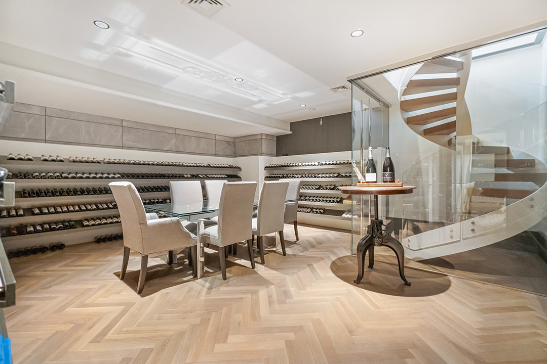 New Canaan Has A 19000 Square Foot Chateau For Sale Wine Room