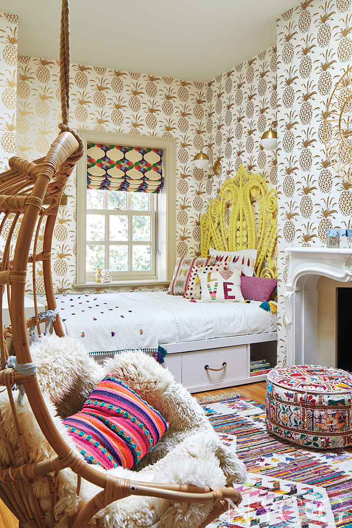 Sexy Stylish West Village Townhouse Kids Room Hanging Chair