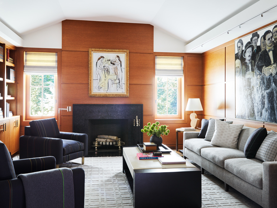 Shope Reno Wharton Creates A Sleek Streamlined Home For A Past Clients New Chapter Living Room C