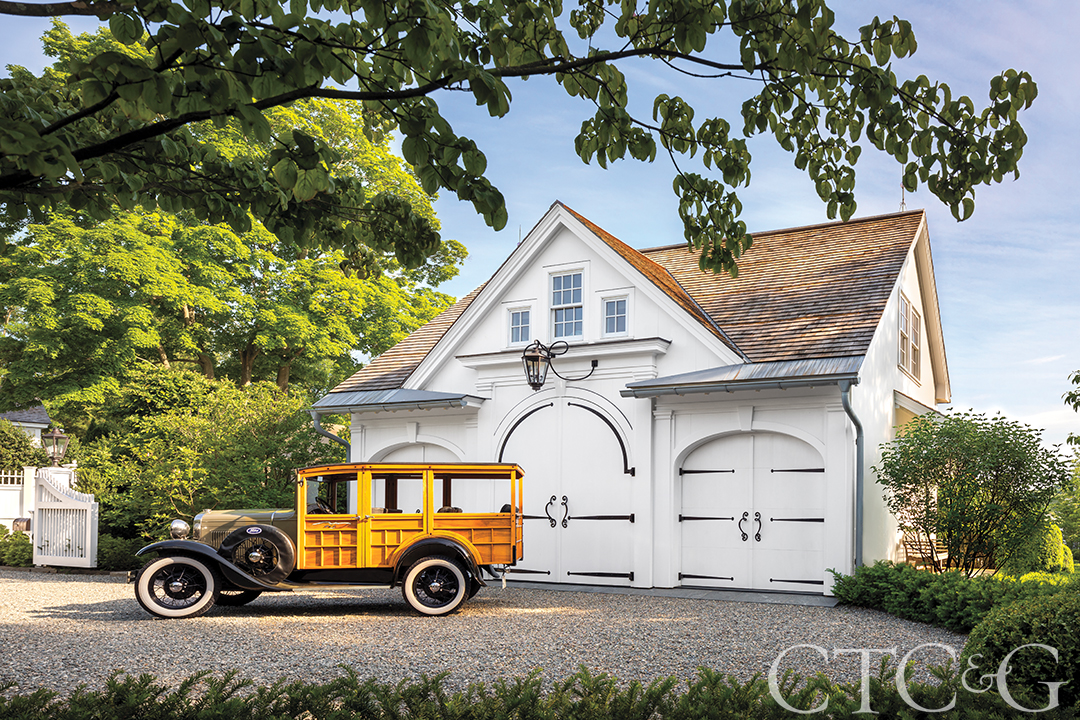 Classic Greek Revival Garage