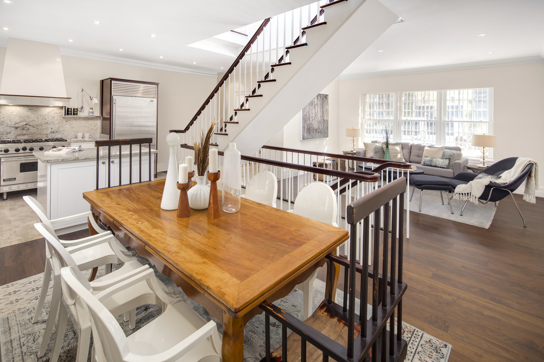 Washington Mews Carriage House Townhouse Open Living Dining Kitchen