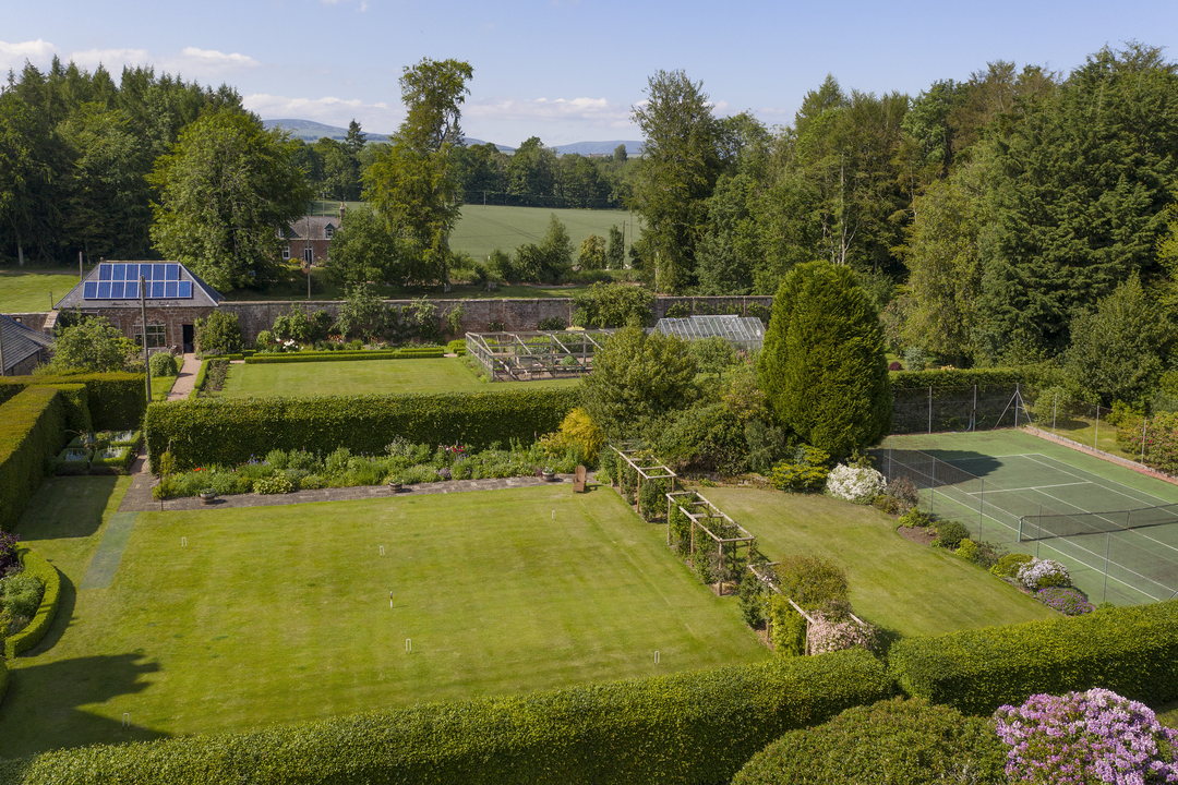 Angus Scotland Careston Castle Estate Tennis Court