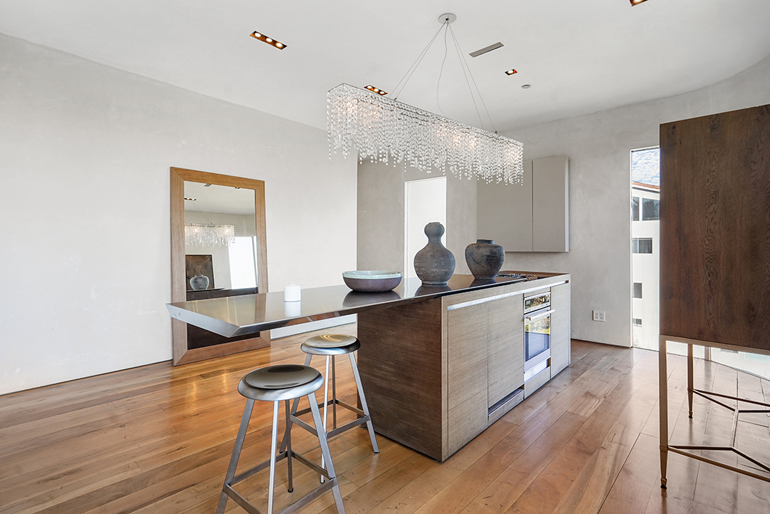 Kanye Wests Former Hollywood Hills Home With Minimalist Vibes Is Up For Sale Kitchen