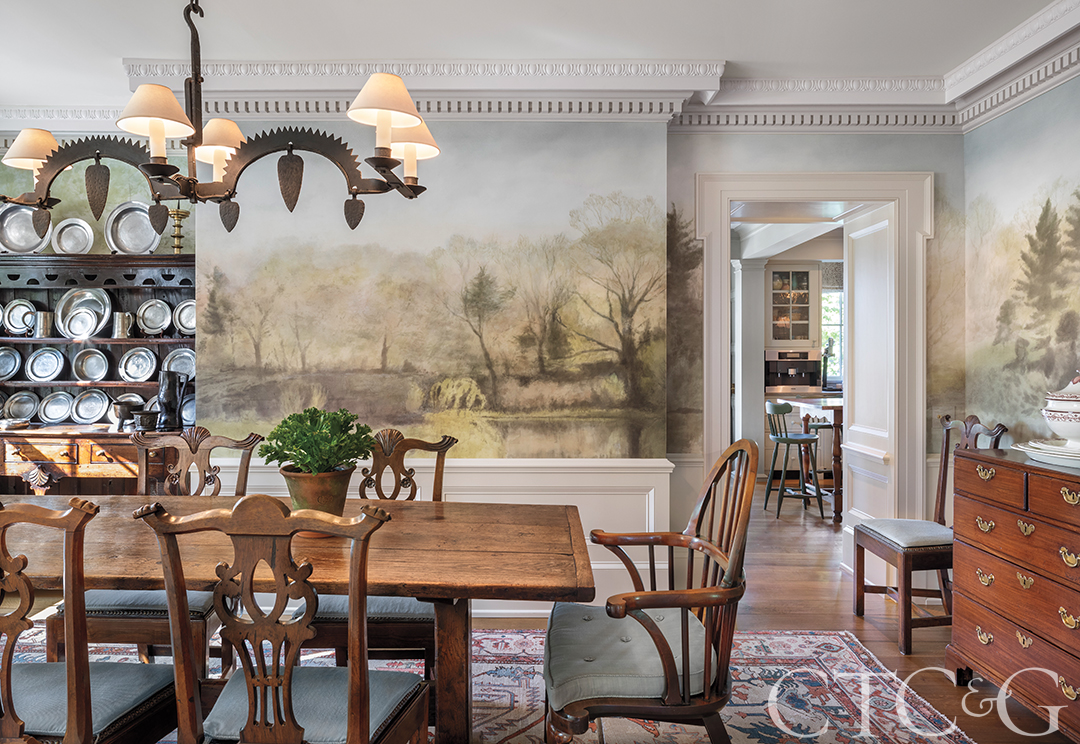 Classic Greek Revival Dining Room