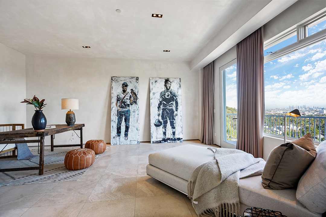 Kanye Wests Former Hollywood Hills Home With Minimalist Vibes Is Up For Sale Office