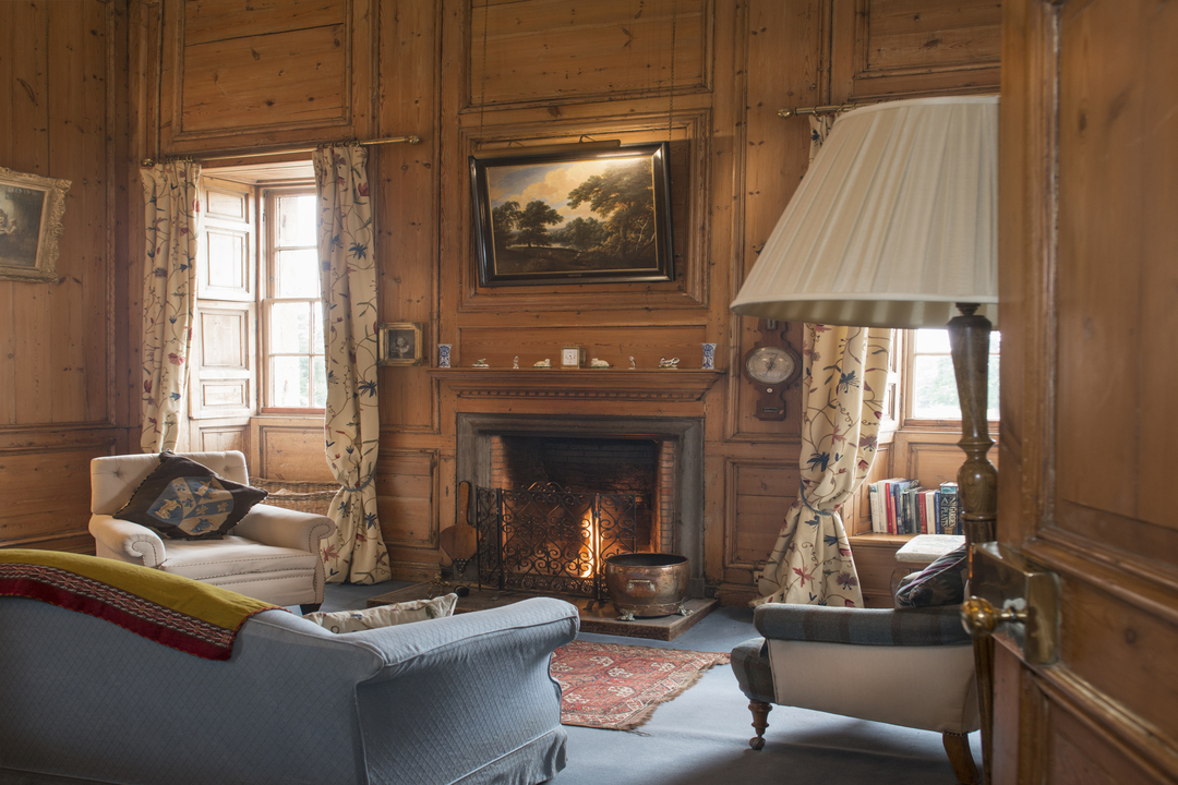 Angus Scotland Careston Castle Estate Reception Room Fireplace