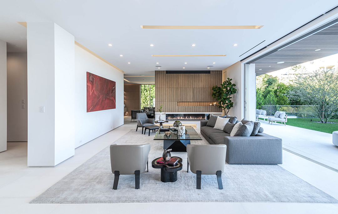 David Spade Drops Almost 13 9m On A Modern La Mansion Living Room
