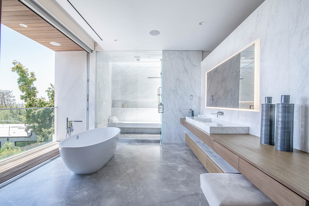 David Spade Drops Almost 13 9m On A Modern La Mansion Primary Bath