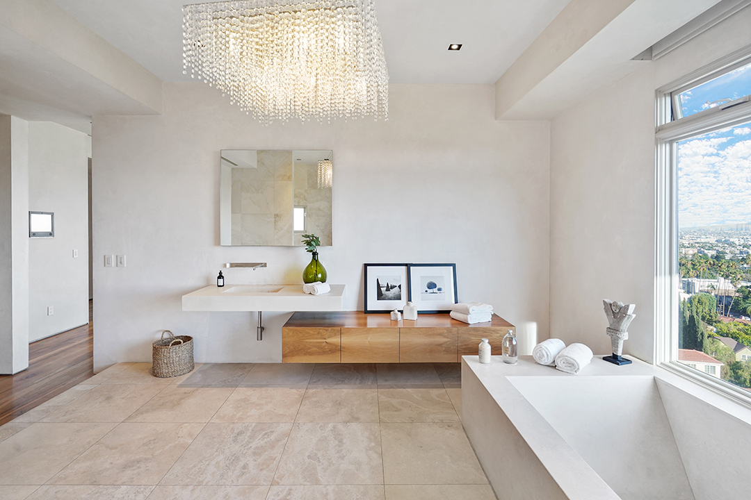 Kanye Wests Former Hollywood Hills Home With Minimalist Vibes Is Up For Sale Prime Bath