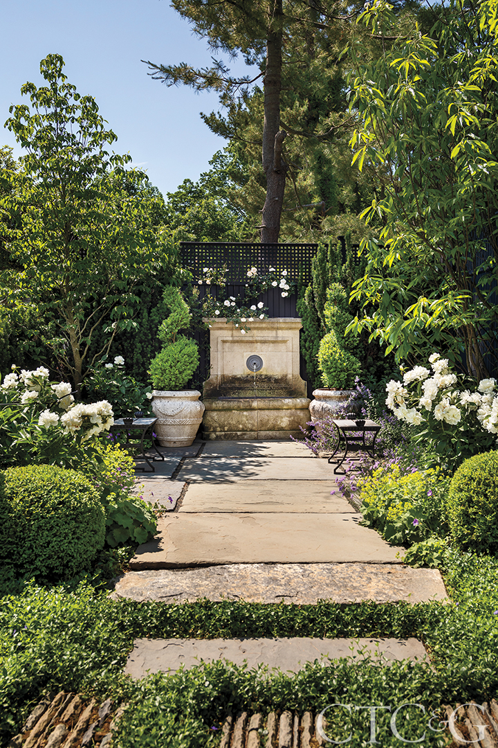 Classic Greek Revival Garden