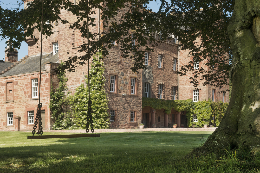 Angus Scotland Careston Castle Estate Lawn