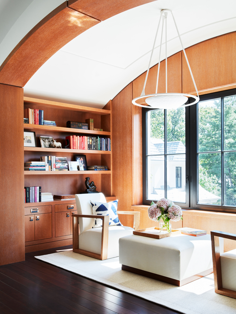 Shope Reno Wharton Creates A Sleek Streamlined Home For A Past Clients New Chapter Sitting Room