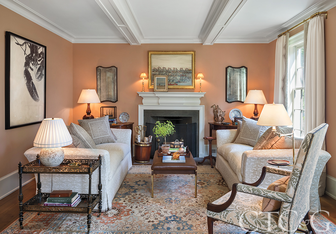 Classic Greek Revival Living Room