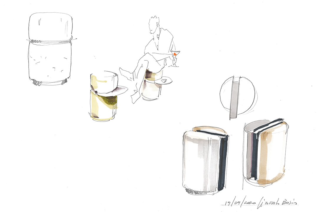 Designers Share Their Inspiration Behind 6 Daring New Furnishings Giorgetti Sketch Giancarlobosio Otto Summa Hr