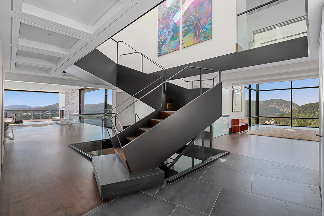 Modern Home Floating Over The Hudson Valley Hits The Market For 6 25m Stairs